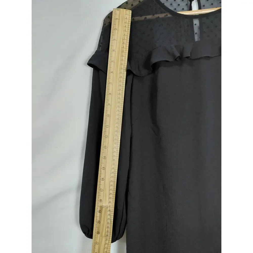 Loft Black Shift Short Lightweight Dress Women Size 4